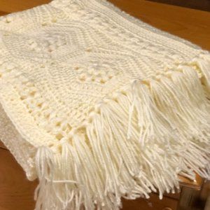 Beautiful Cream Coloured Throw